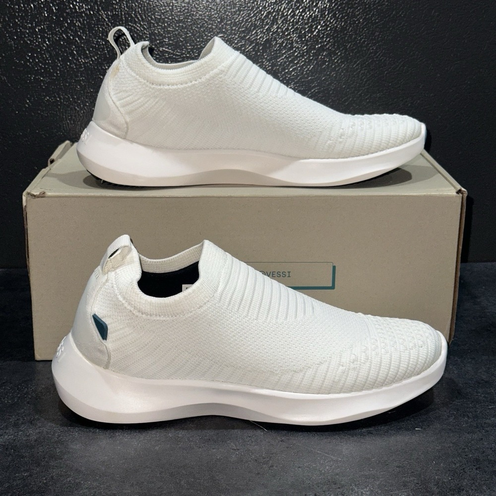 Vessi Women's Everyday Mover Slip-on Sneaker Womens 5 Polar White Waterproof EUC